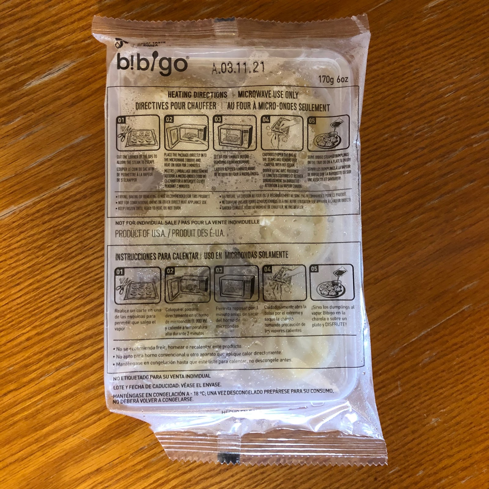 Costco Bibigo Steamed Dumplings and Ajinomoto Vegetable Yakisoba
