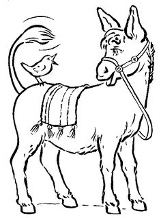 Get free and printable Funny Donkey Coloring Pages