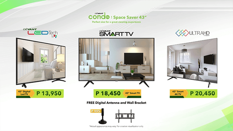 Devant launches ultra-affordable Condo TV: Space Saver 43" TVs in the Philippines! Devant launches ultra-affordable Condo TV: Space Saver 43" TVs in the Philippines!