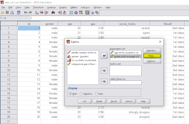 Data analysis using spss