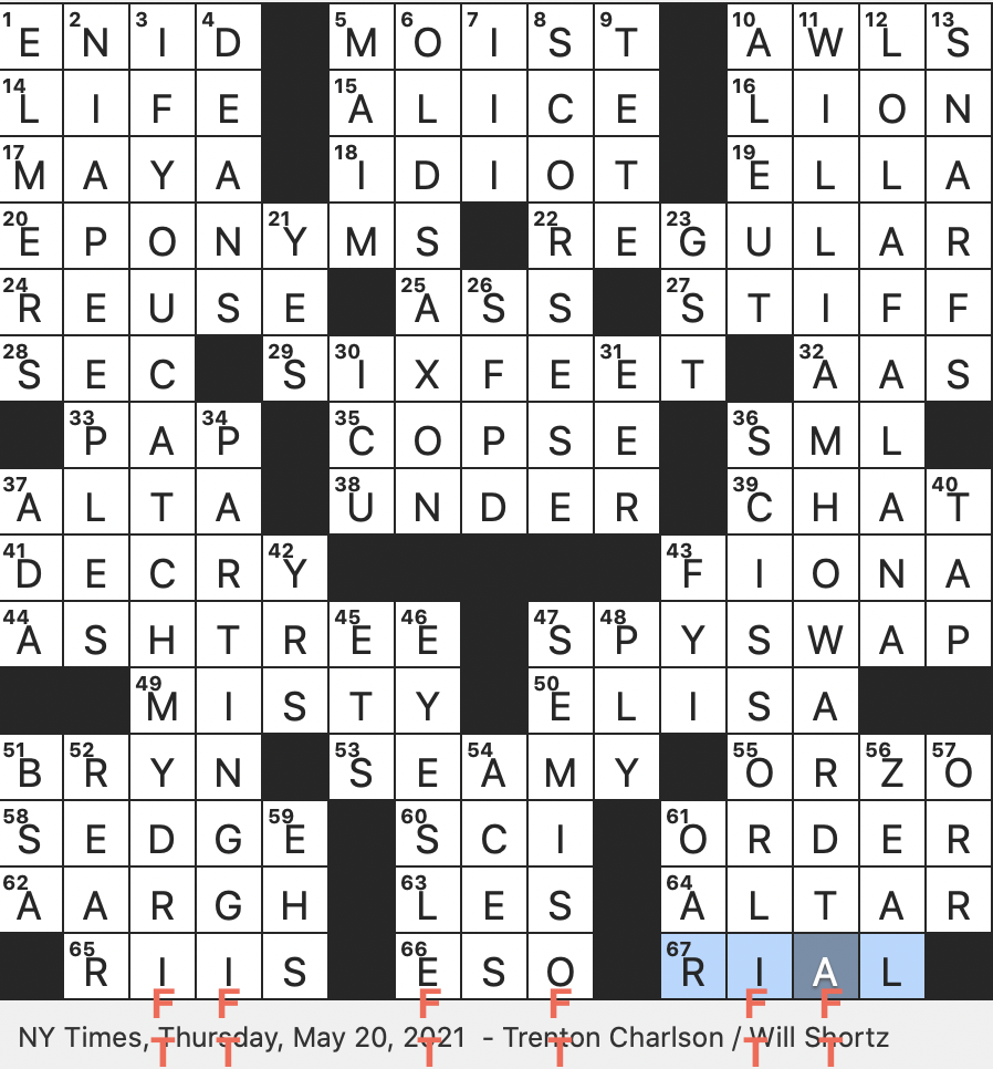 10 Sports Names That Will Help You Become a Better Crossword Solver - The  New York Times