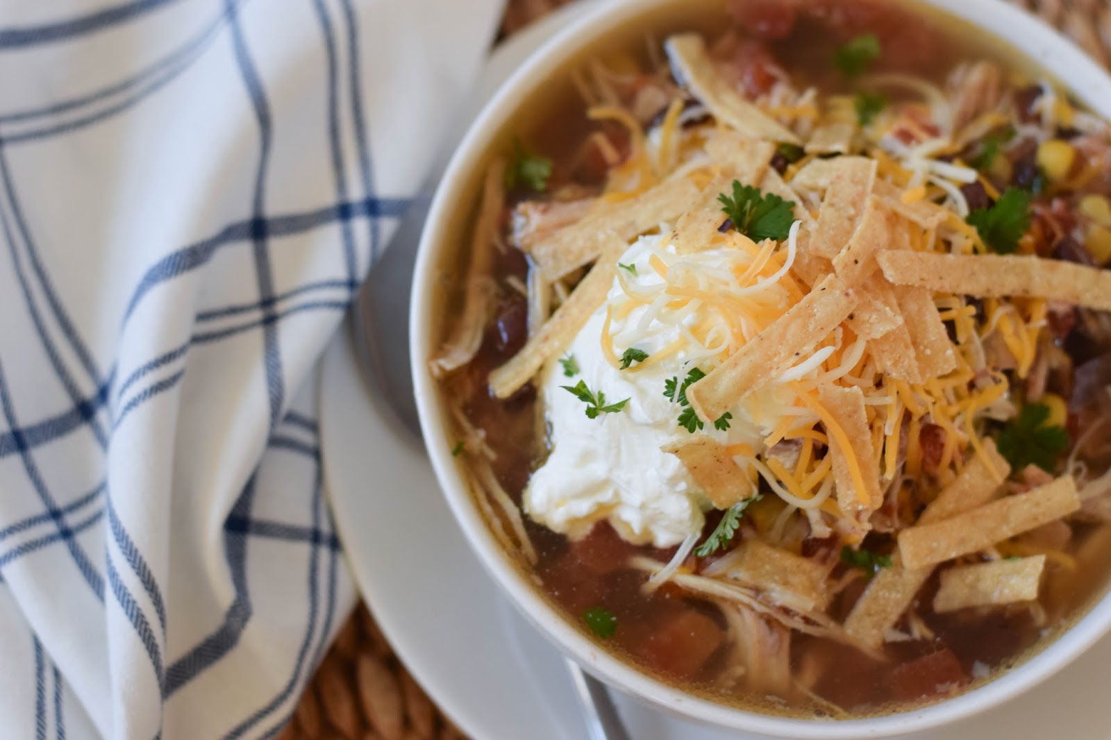 The Backroad Life Crock Pot Chicken Tortilla Soup