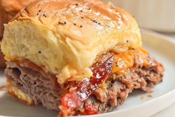 Bourbon Bacon Roast Beef Sliders Bourbon Bacon Roast Beef Sliders