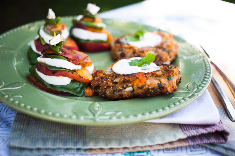The TwentySomething's Table Black Bean, Sweet Potato, Quinoa {Burger
