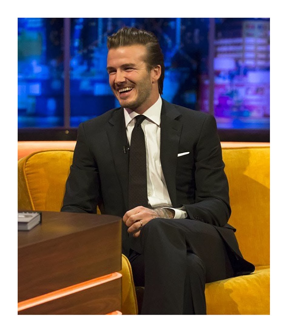 Wear It Like Beckham: David Beckham in Ralph Lauren Black Label Suit