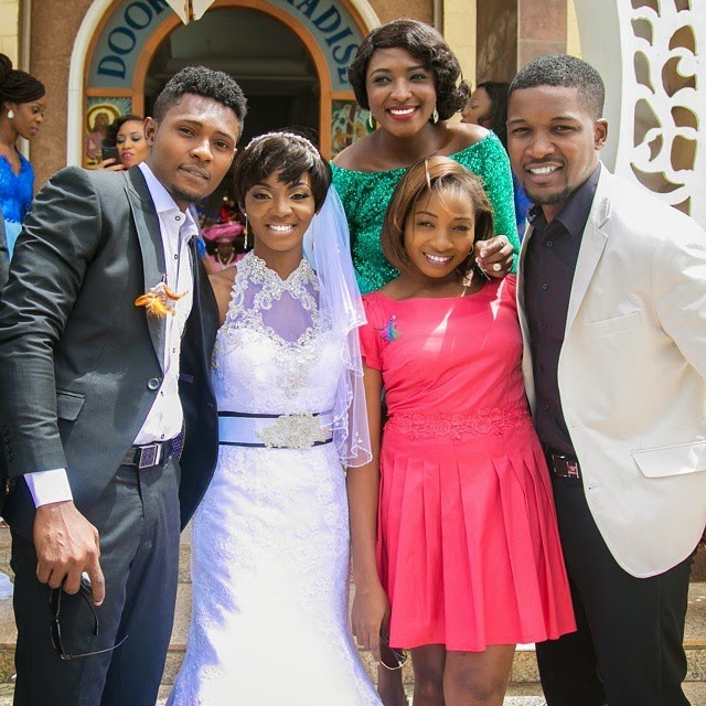 ivie okujaye white wedding photos