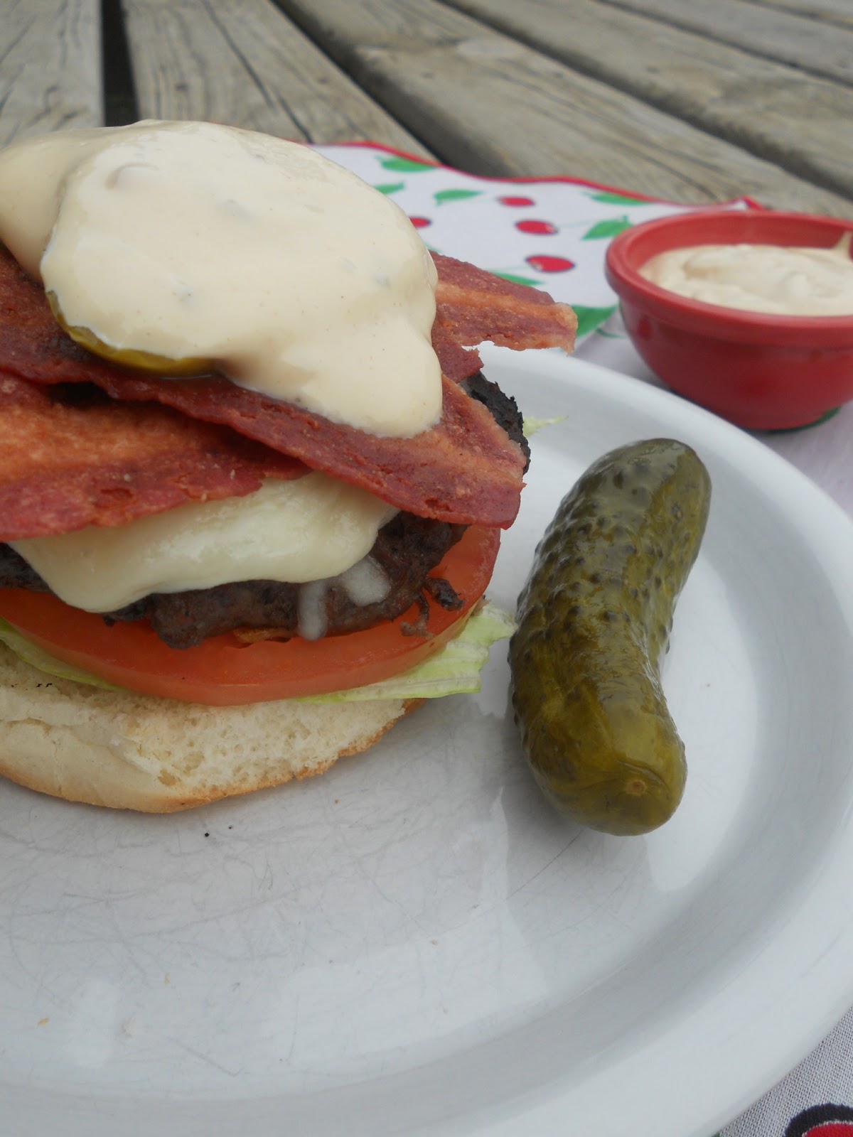 Triple "B" Burgers with Hatch Chili Mayo {+ giveaway!} Ally's Sweet