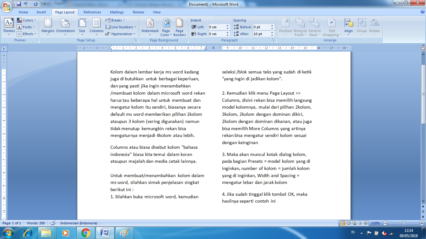 Pengetikan Bentuk Kolom dalam Ms Word KedaiDotIlmu Pengetikan Bentuk Kolom dalam Ms Word KedaiDotIlmu