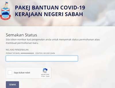 Semakan bantuan sabah prihatin 3.0 2021