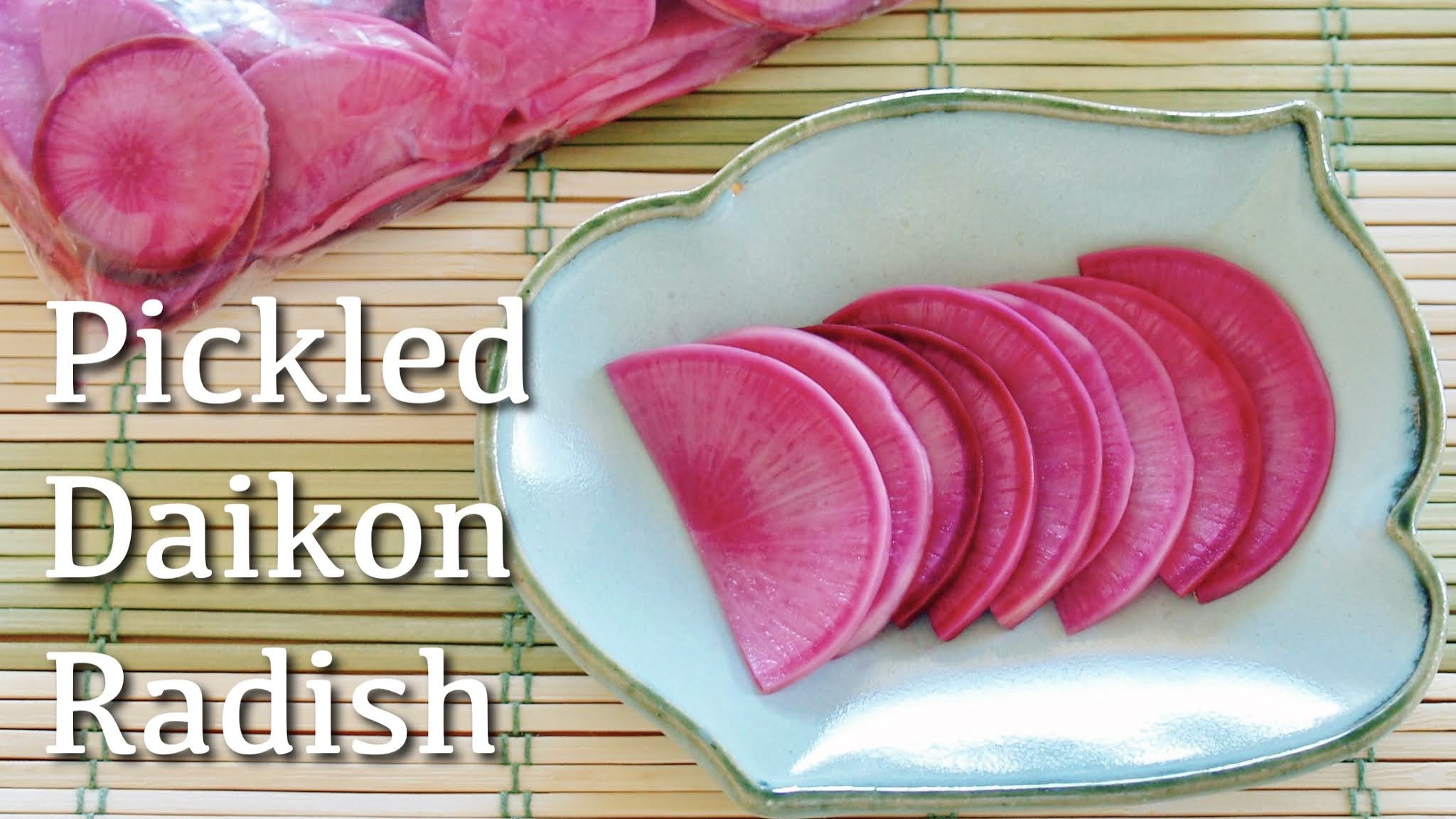 Japanese Pickled Daikon Radish (Tsukemono) | Japanese Cooking Video ...