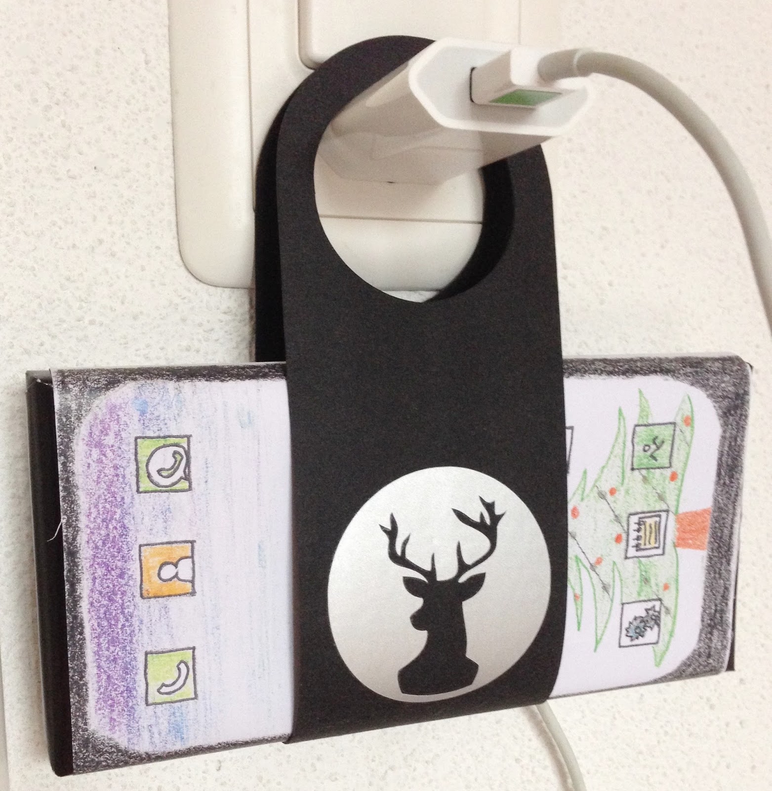 mit Strich & Faden: Handystationen für unterwegs Basteln mit Kindern