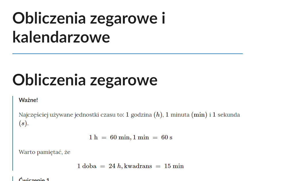 Matematyka Wokół Nas Klasa 4 Matematyka uczy: Godziny na zegarze kl.4