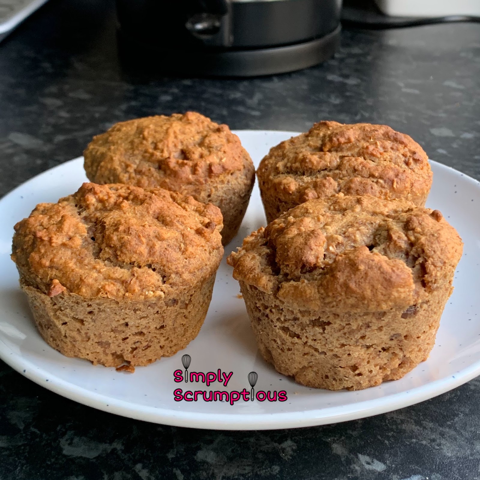 Healthy Dairy Free Date Muffins