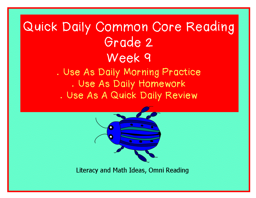 Literacy Math Ideas Common Core Second Grade Reading Comprehension literacy-math-ideas-common-core-second-grade-reading-comprehension
