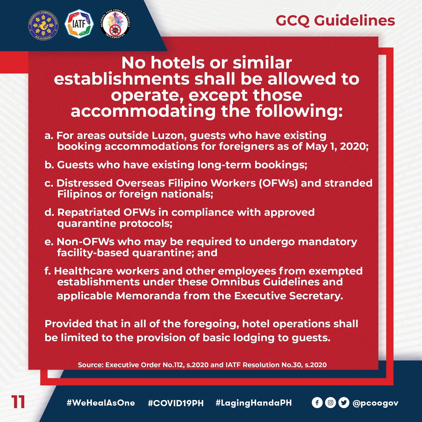 iStarTariray General Community Quarantine Guidelines