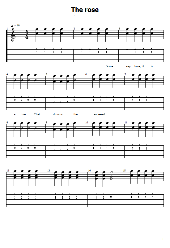 The Rose Tabs Bette Midler. How To Play Bette Midler The Rose On Guitar/ Bette Midler The Rose Free Tabs/ The Rose Sheet Music. Bette Midler - The Rose