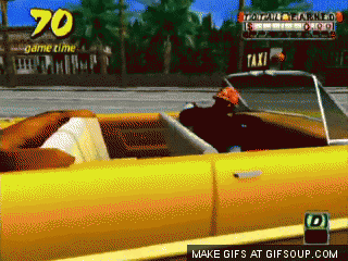 Crazy Taxi 2 Dreamcast, game em curso!