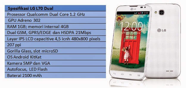 Spesifikasi LG L70