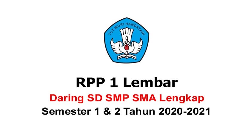 RPP Daring SD SMP SMA Lengkap Semester 1 &amp; 2 Perangkat