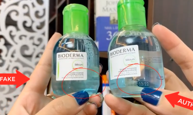 phan biet bioderma xanh that gia