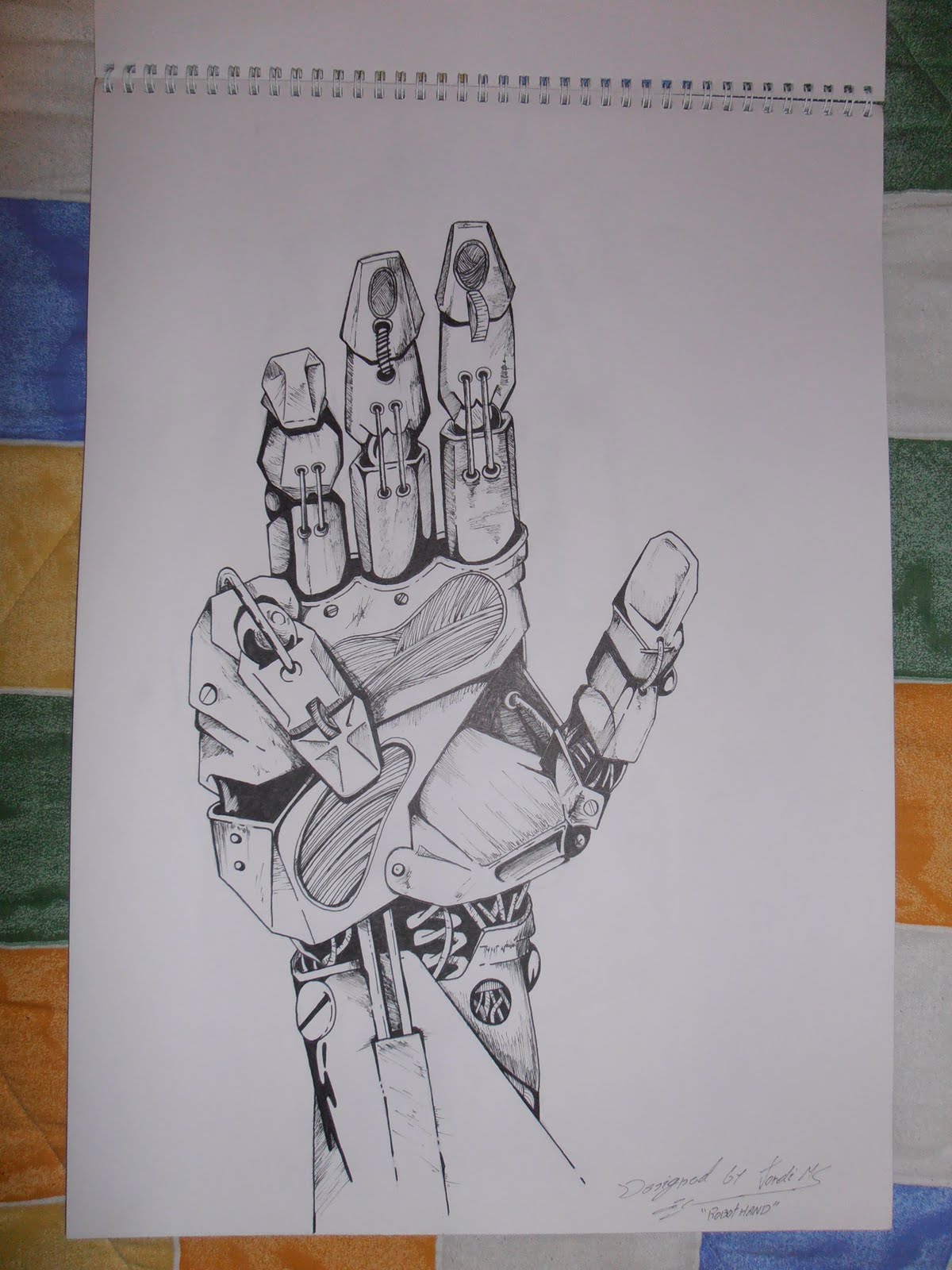 JMC's Art works: ----DIBUJO----ROBOT HAND