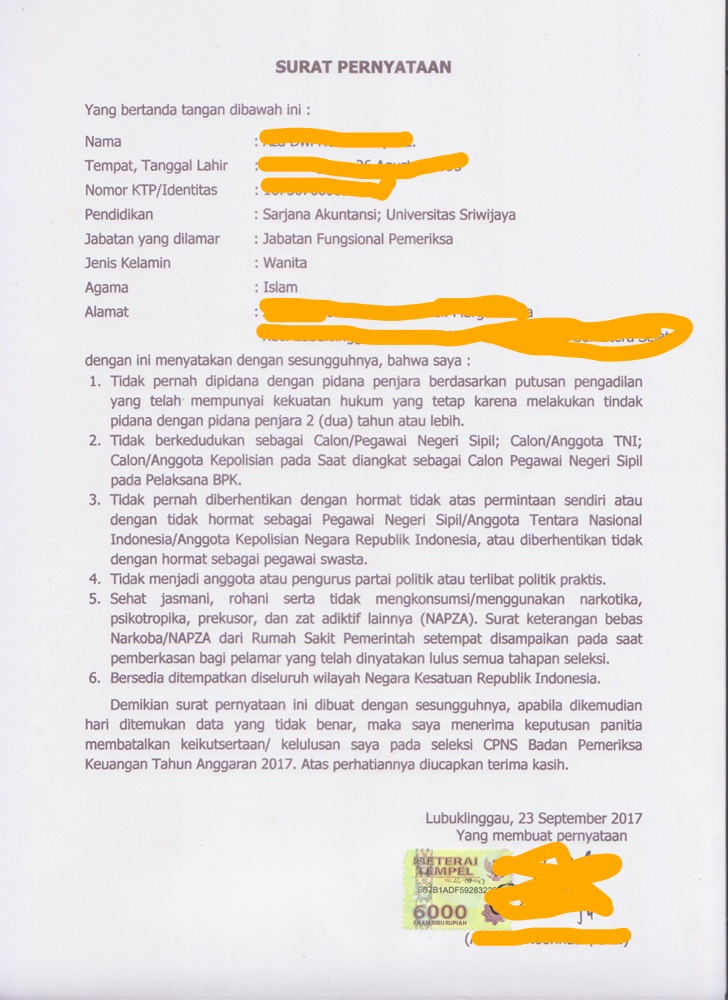 Pengalaman Mengikuti Tes Cpns Bpk 2017 Tips N Trick Celoteh Azhoy