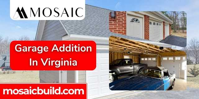 Garage Addition In Virginia - Mosaic Design Build