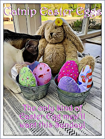 Crafting With Cats Easter Special ©BionicBasil® Catnip Easter Eggs with Blossom and Melvyn #1