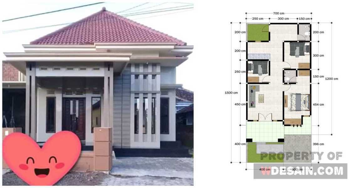Rumah Minimalis 7x10 Tampak Depan - DESAIN RUMAH MINIMALIS