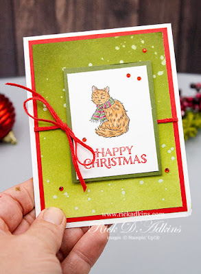 Today I have a super cute little Happy Christmas Card for you using the Yuletide Paster Stamp Set from Stampin' Up! click here to learn more