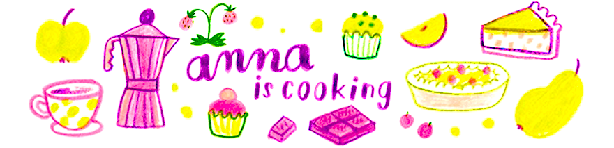 anna is cooking