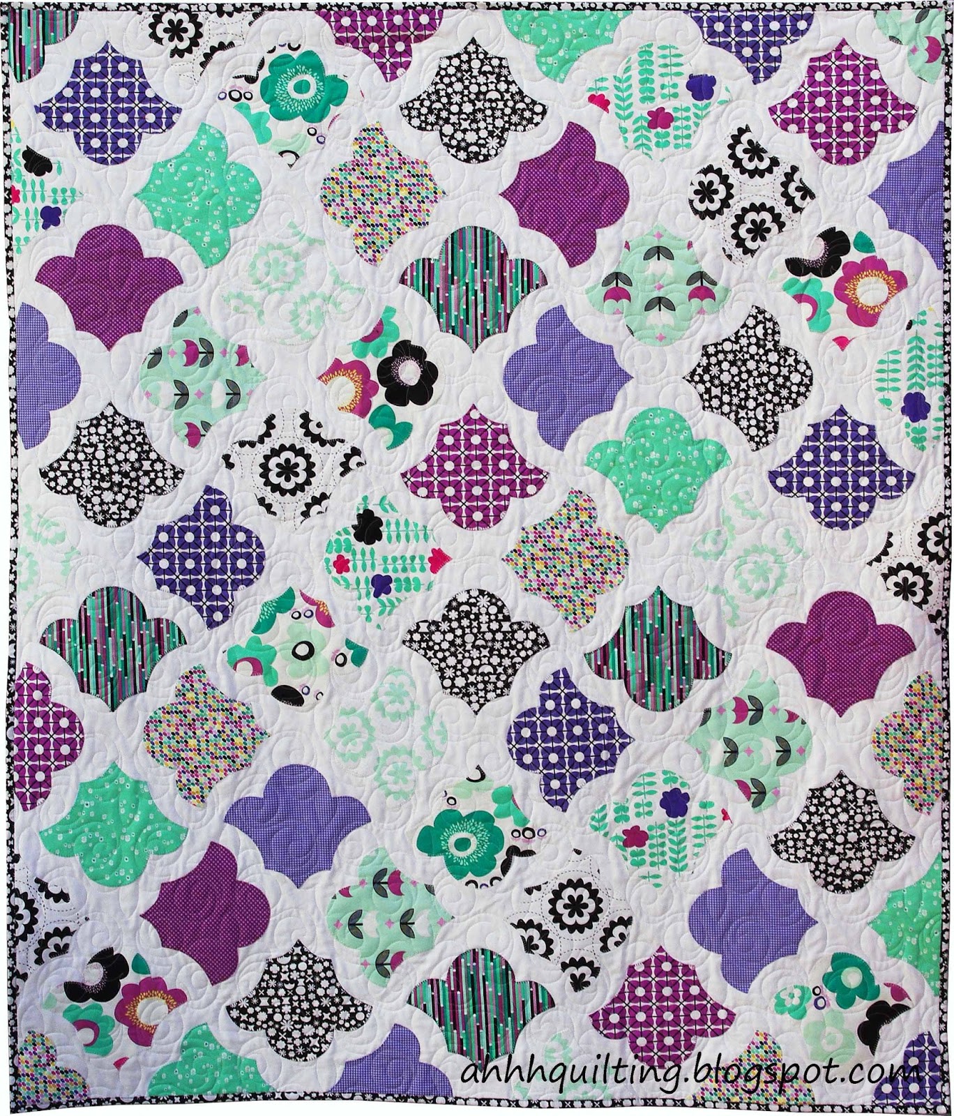 Geometric Bliss Quilt Ahhh...Quilting