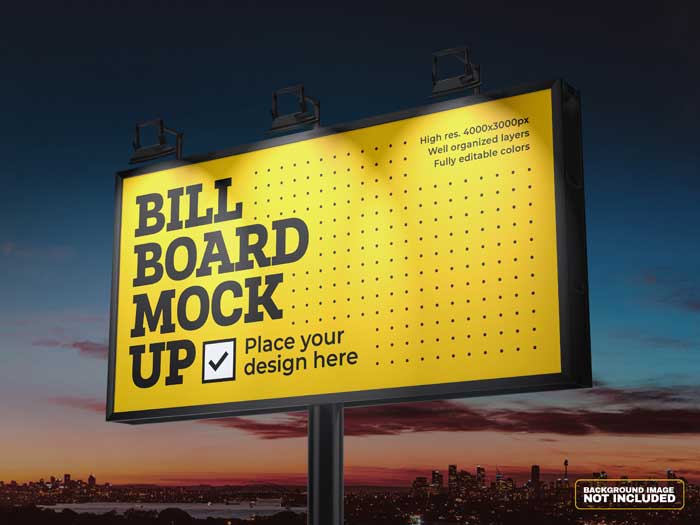 Billboard PSD Mockup Free Download Billboard PSD Mockup