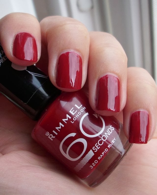 Did someone say nail polish?: Rimmel 60 seconds ~ Rapid Ruby