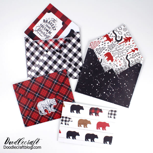 Learn how to fold cute paper envelopes and matching cards using double sided paper. These cute cards can be sent through the mail and brighten the day of the recipient!