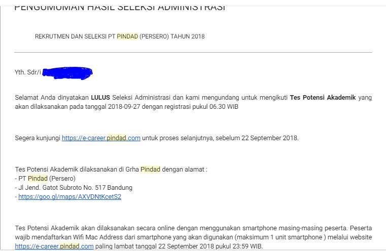 Tes Seleksi Management Trainee Pt Pindad Persero 2018