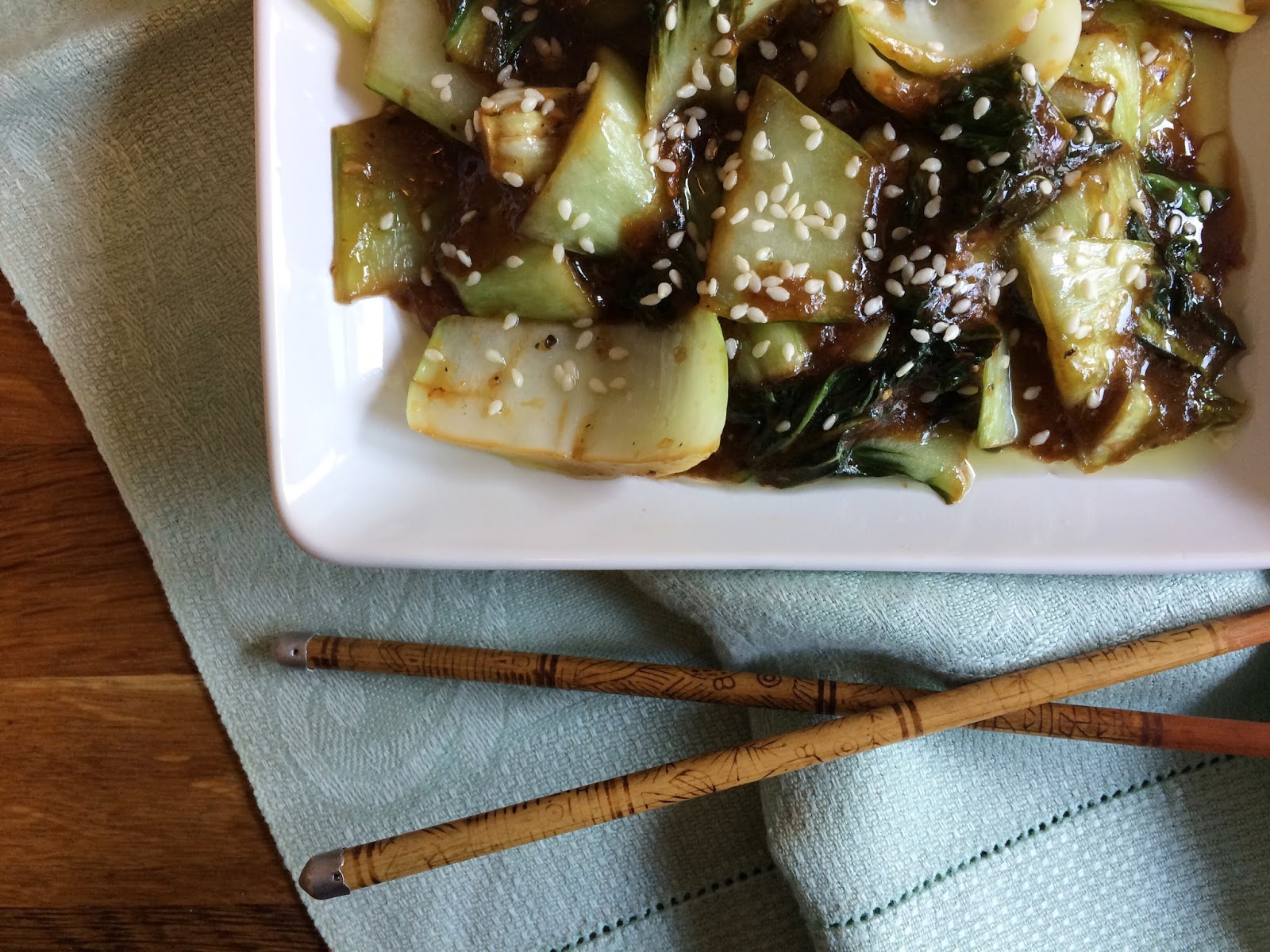 Just A Darling Life Ginger Garlic Baby Bok Choy