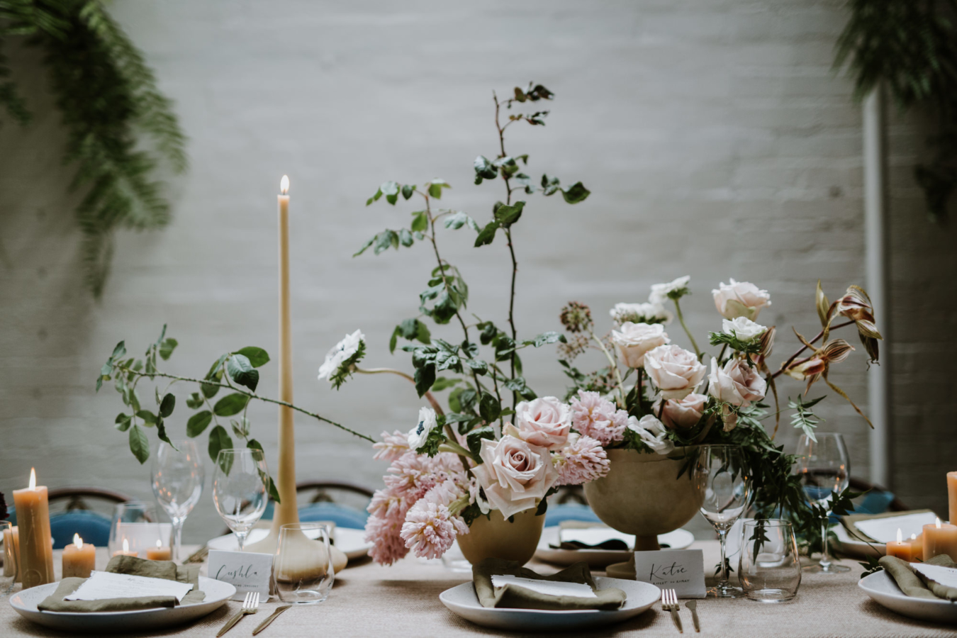 At Home | Table Setting Inspiration: The Winter Blues