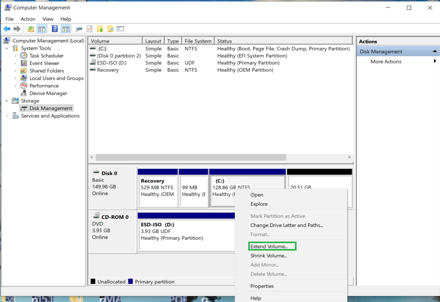 Expand Virtual Hard Drive in VMware Player