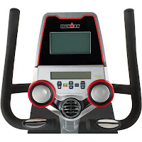 Ironman X-Class 310's console, with dual backlit LCD display, tablet holder, speakers, cooling fan
