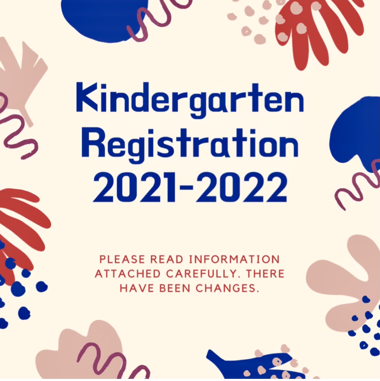 Kindergarten Registration 20212022