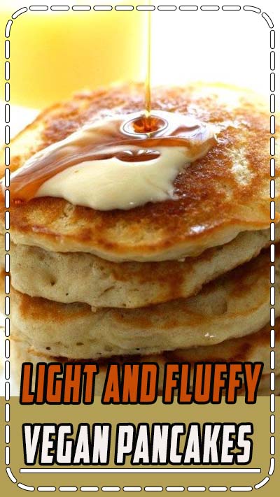 Easy and delicious light and fluffy vegan pancakes. Perfect for the weekend!