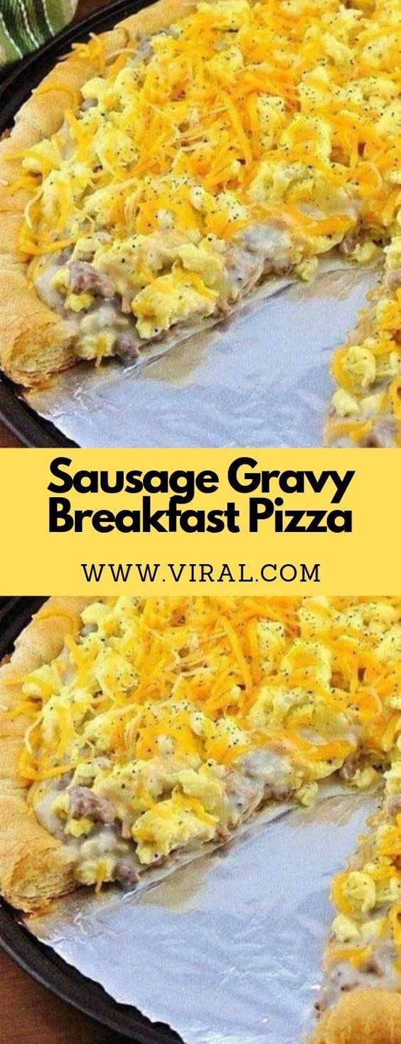 Sausage Gravy Breakfast Pizza 003