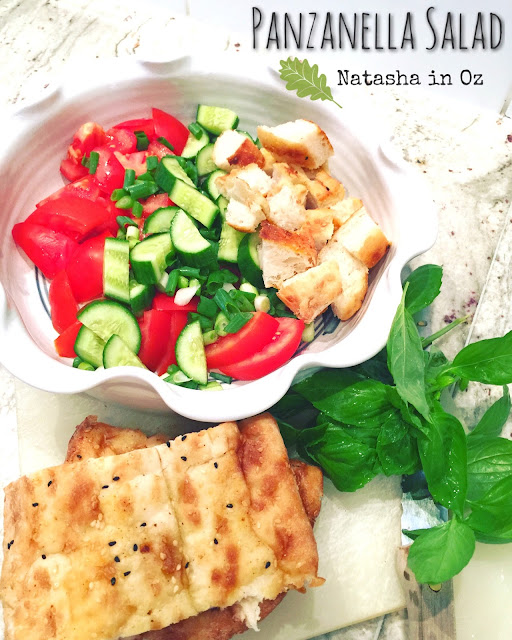 #DinnerSpinner app review and a recipe for Panzanella Salad
