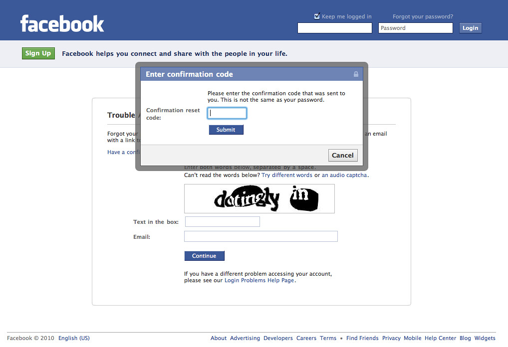 How to recover facebook password without confirmation reset code How to recover facebook password without confirmation reset code
