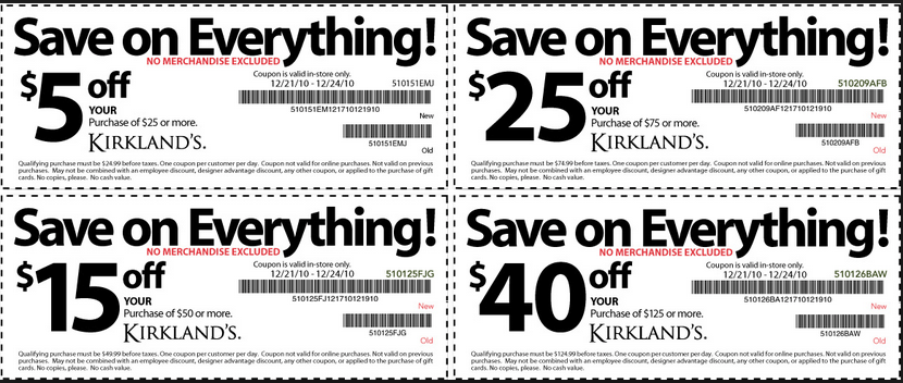 Kirklands Printable Coupons September 2015 Printable Coupons 2015