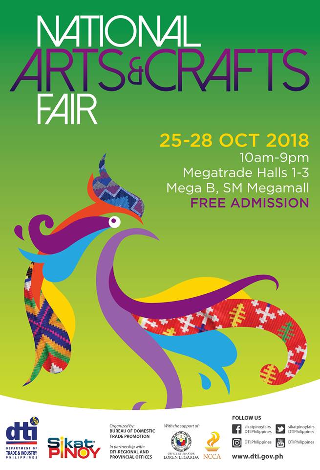 Manila Shopper National Arts & Crafts Fair at SM Megatrade Oct 2018