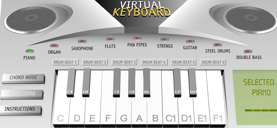 Παίξε μουσική με virtual piano...