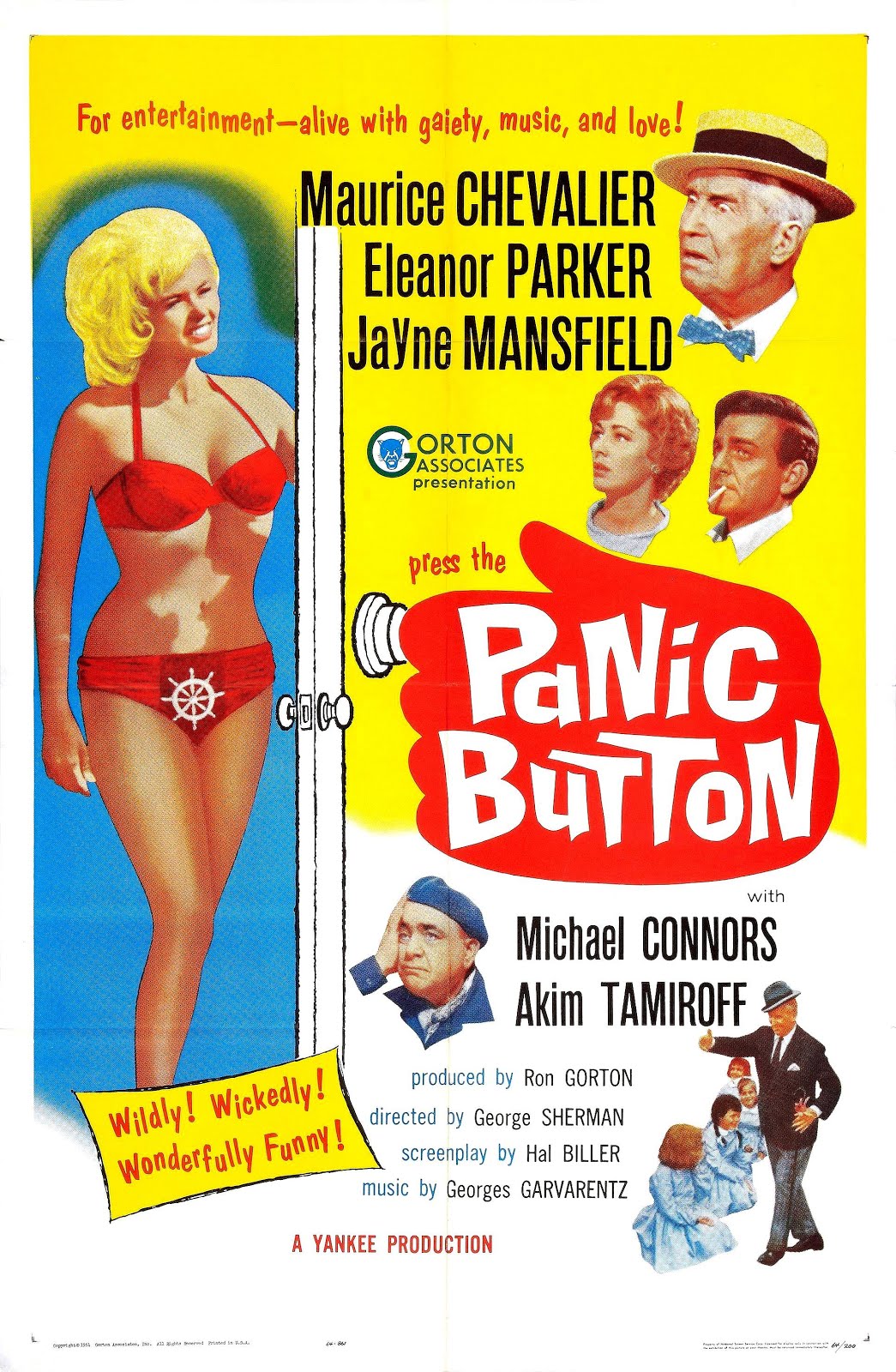 Panic button (1962) George Sherman , Giuliano Carnimeo " Un Américain à Rome " (05.1962 / 07.1962)
